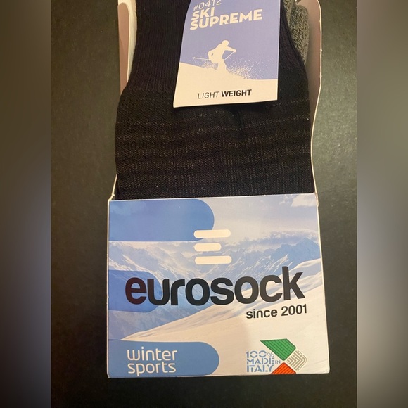 EUROSOCK Ski Supreme Men’s Lightweight Over the Calf Socks Size XL - Picture 2 of 10
